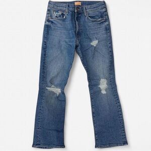 Mother Denim Distressed Flare Jeans – Light Wash – Size 30